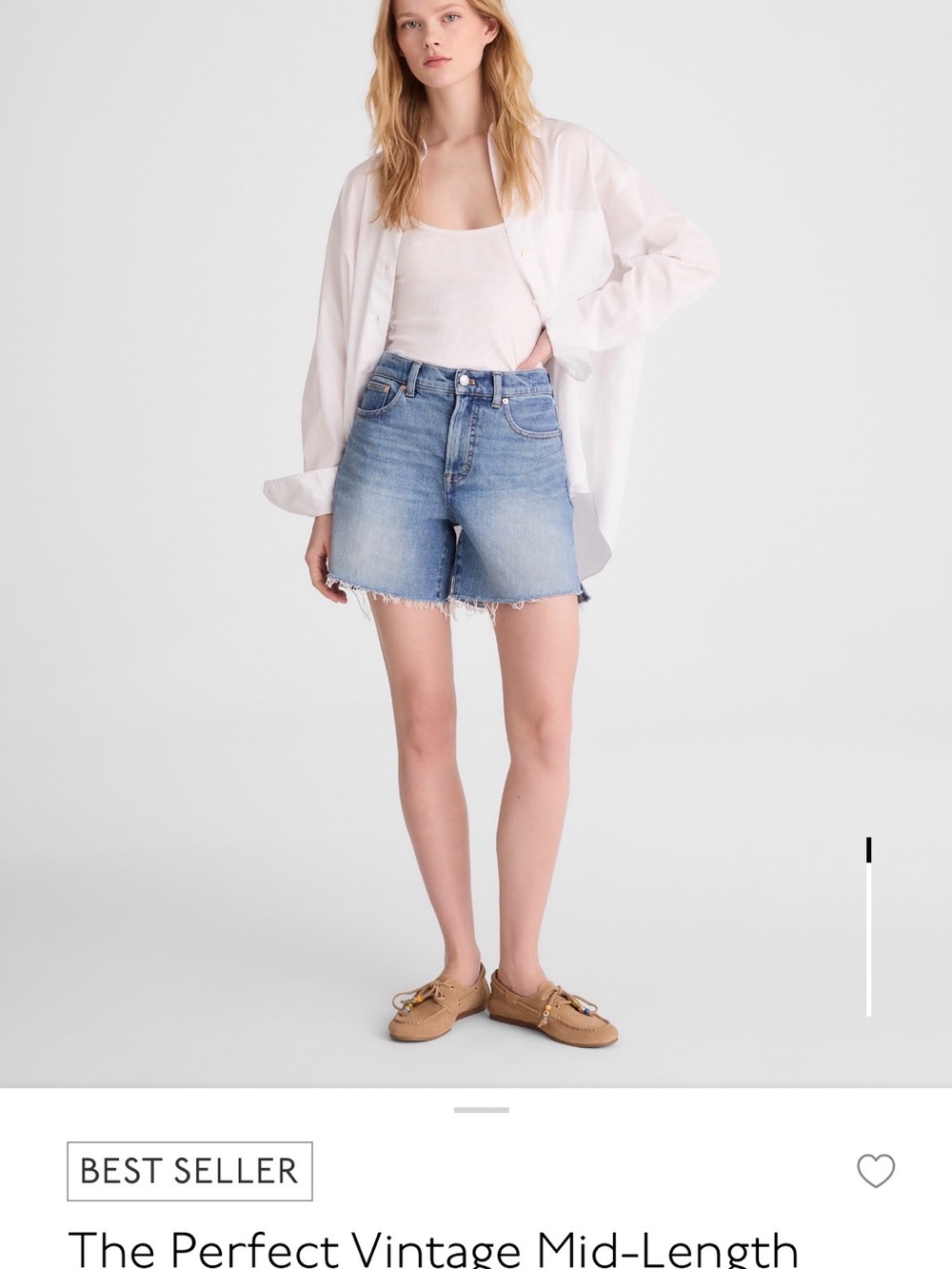 Madewell Light Blue Denim The Perfect Jean Short
